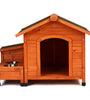88x106x77cm Green Asphalt Roof Golden Red Main Body Fir House Type Cat And Dog House