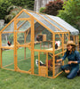 Outdoor Cat House Cat Enclosures 110 Large Kitten Playpen With Platforms,Upgrad