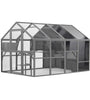 Luxury Cat Cage Outdoor Wooden Cat Fence Patio Large Cat Running House