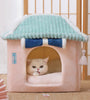 Cat House Removable And Washable Cat Bed Pet Supplies Enclosed Cat House Villa