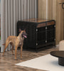 Heavy Duty Dog Crate Furniture Wooden Table 42inch Brown